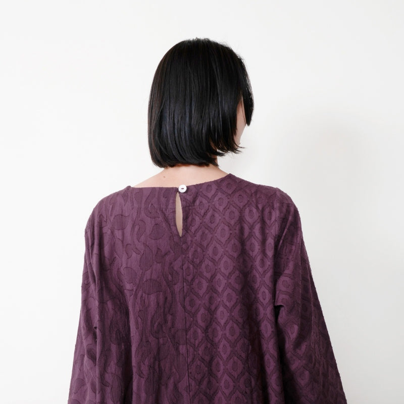 Cotton Jacquard Combo Dress