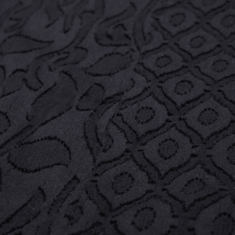 Cotton Jacquard Combo Dress