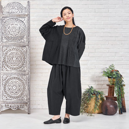 Khadi Stripe Tuck Pullover