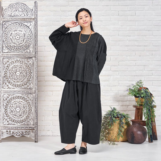 Khadi Stripe Tuck Pullover