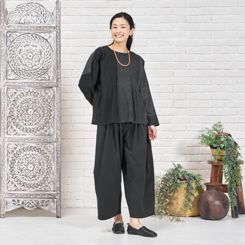 Khadi Stripe Tuck Pullover