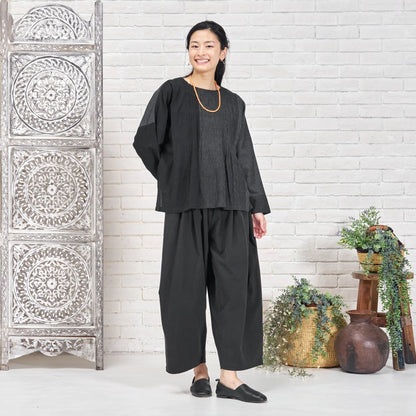 Khadi Stripe Tuck Pullover