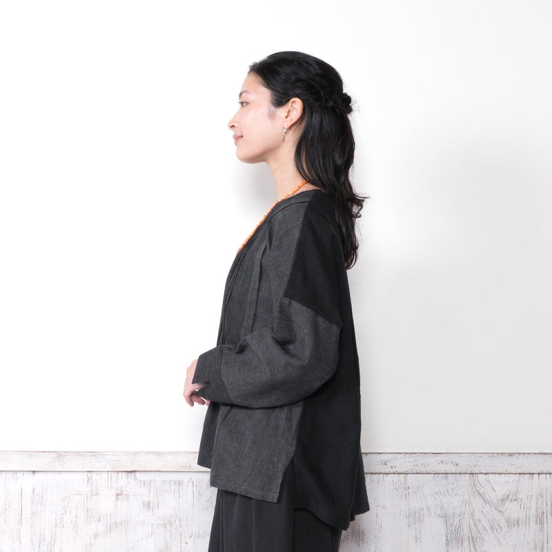 Khadi Stripe Tuck Pullover