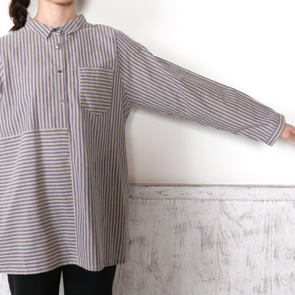 Stripe Accent Pullover N