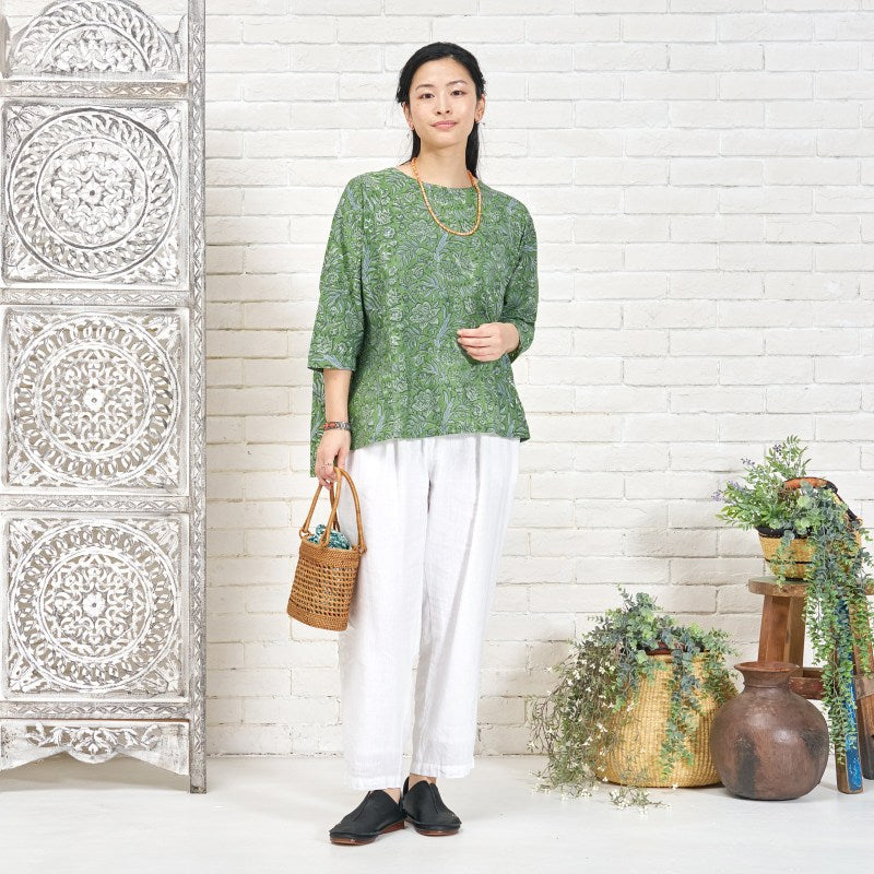 Floral Block Dolman Pullover
