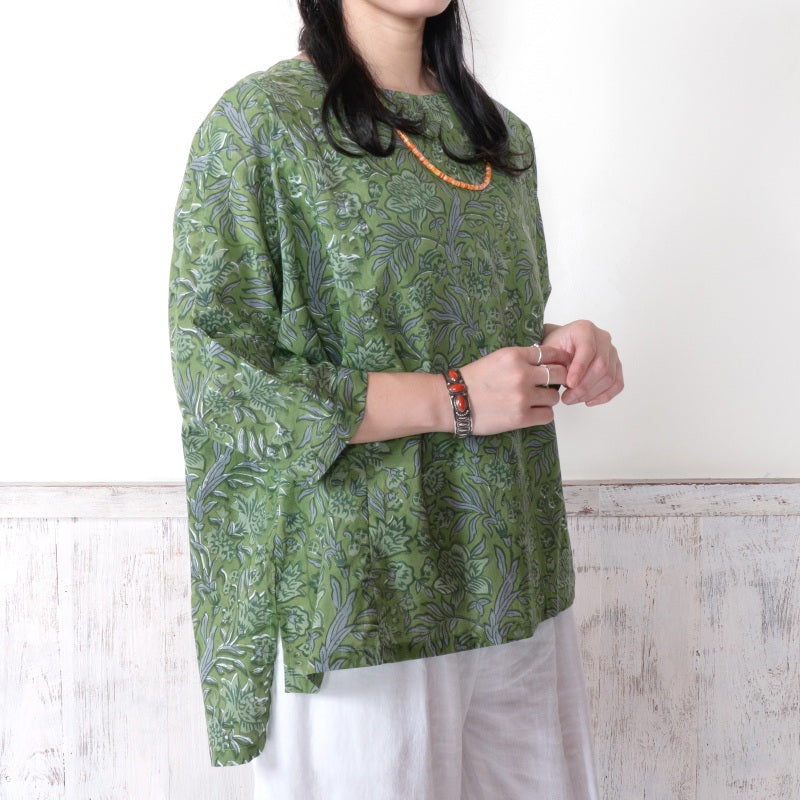 Floral Block Dolman Pullover