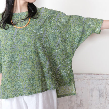 Floral Block Dolman Pullover