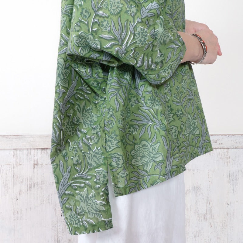 Floral Block Dolman Pullover
