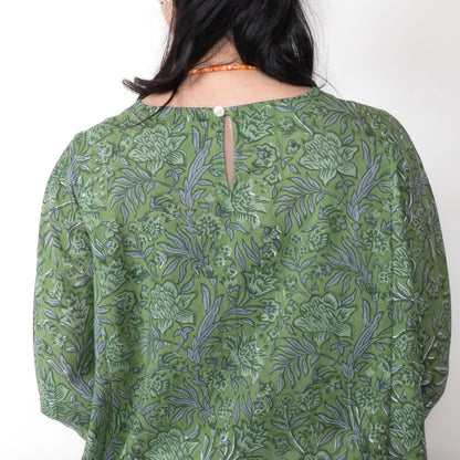 Floral Block Dolman Pullover