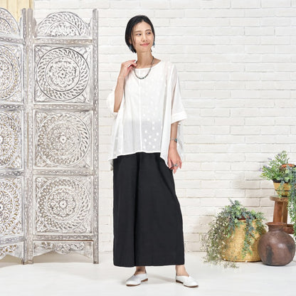 Dot Panel Pullover