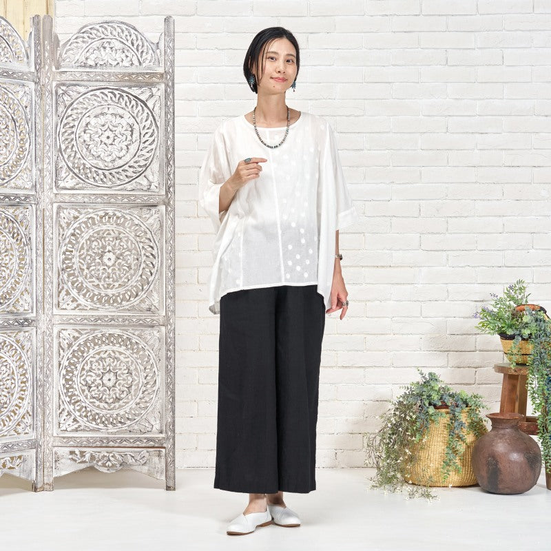Dot Panel Pullover