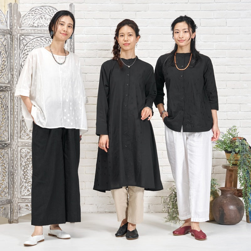 Dot Panel Pullover