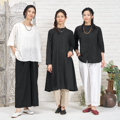 Dot Panel Pullover