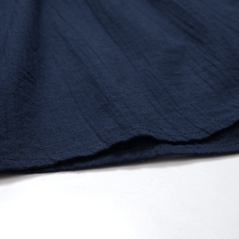 Cotton Gauze Shirring Gather Pullover