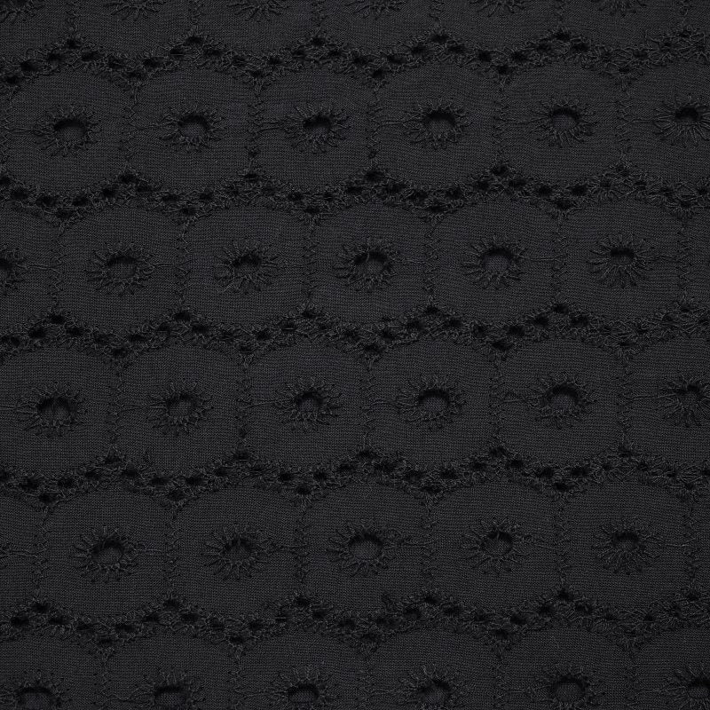 Cotton Dot Lace Combo Pullover