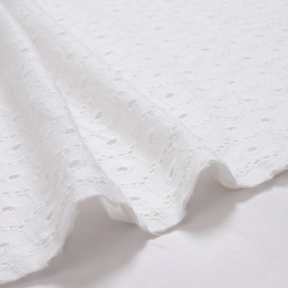 Cotton Dot Lace Combo Pullover