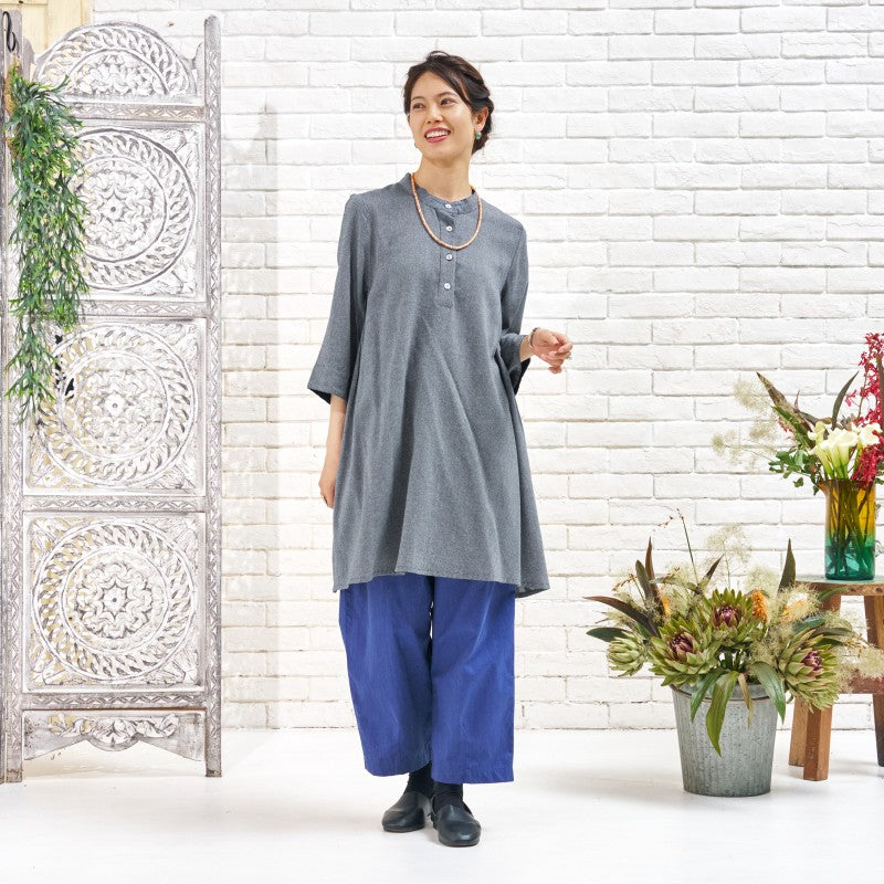 Cotton Dobby Tunic Dress