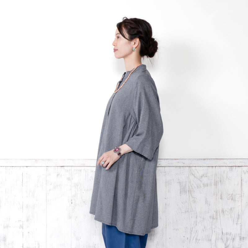 Cotton Dobby Tunic Dress