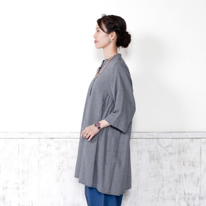 Cotton Dobby Tunic Dress