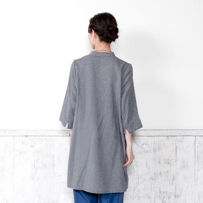 Cotton Dobby Tunic Dress