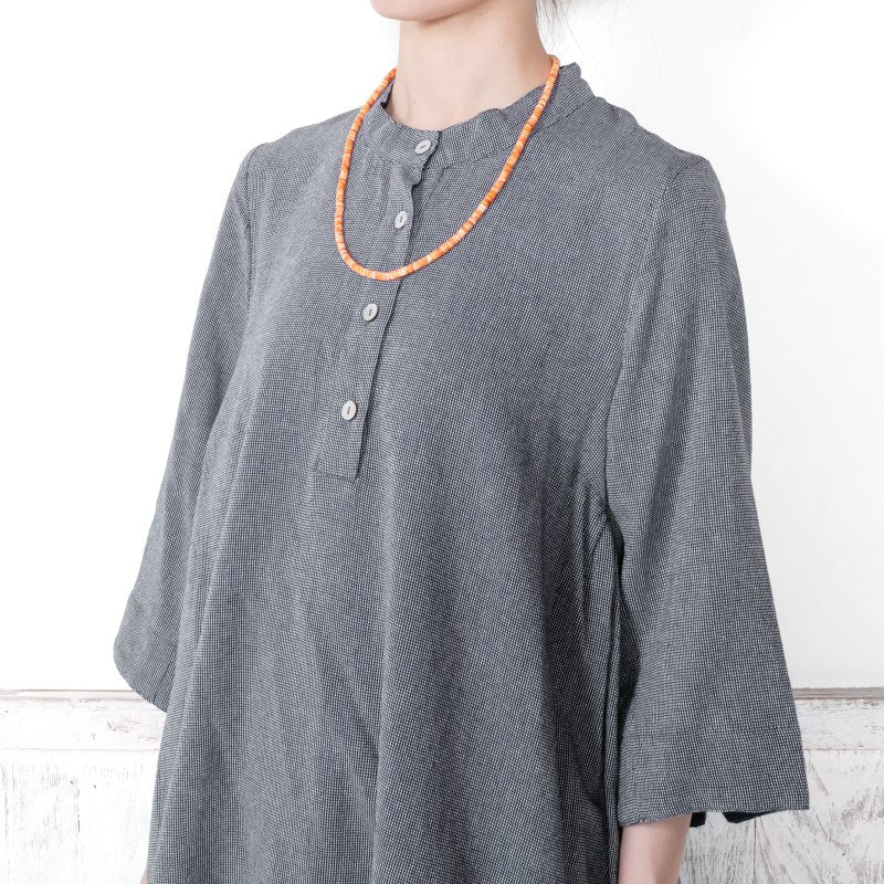 Cotton Dobby Tunic Dress