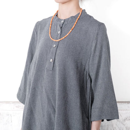 Cotton Dobby Tunic Dress