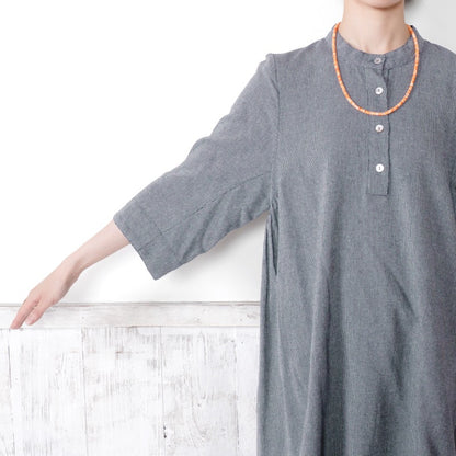 Cotton Dobby Tunic Dress