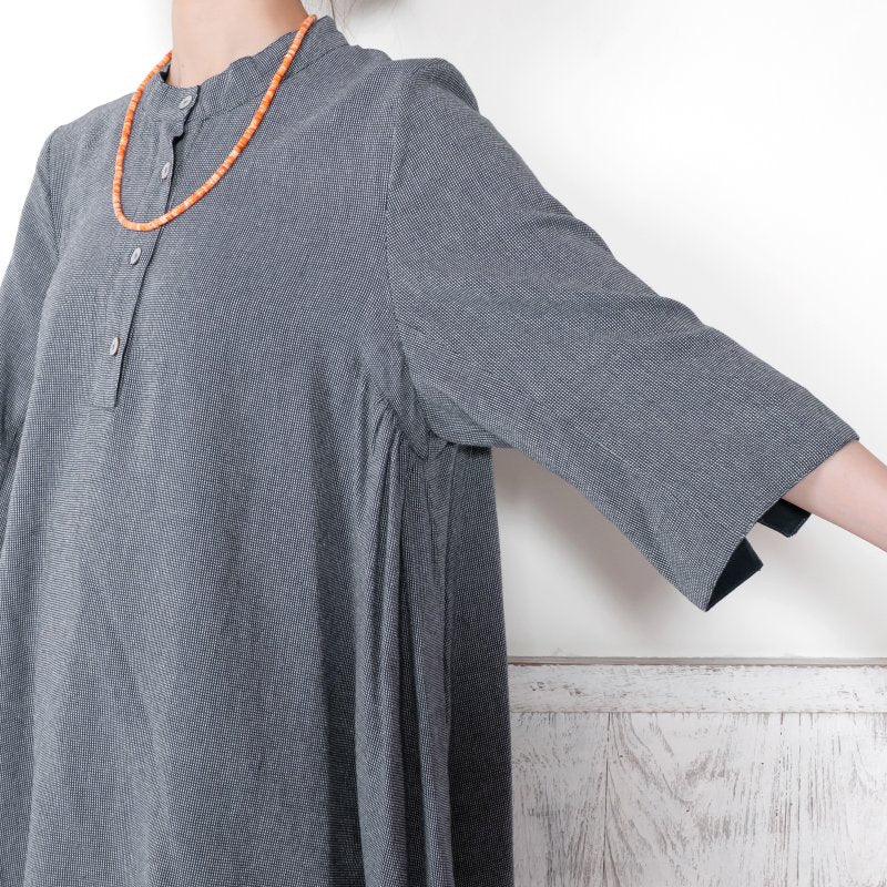Cotton Dobby Tunic Dress