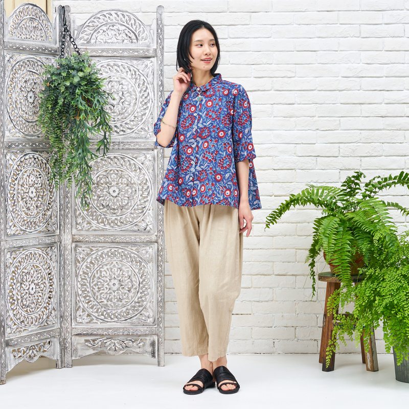 Linen Tapered Pants N