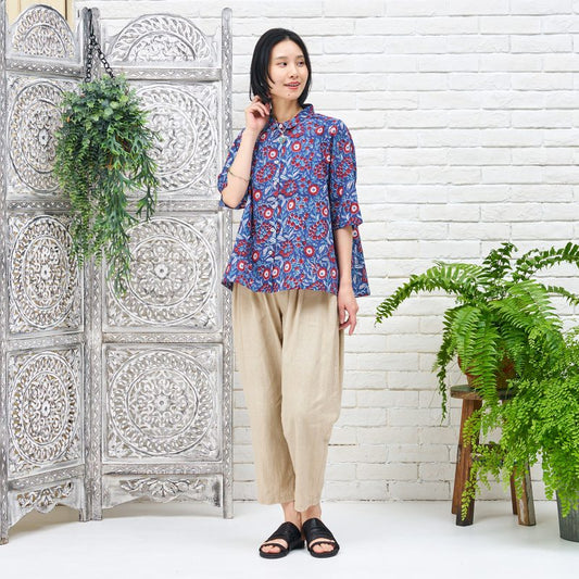 Linen Tapered Pants N