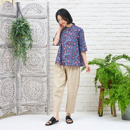 Linen Tapered Pants N
