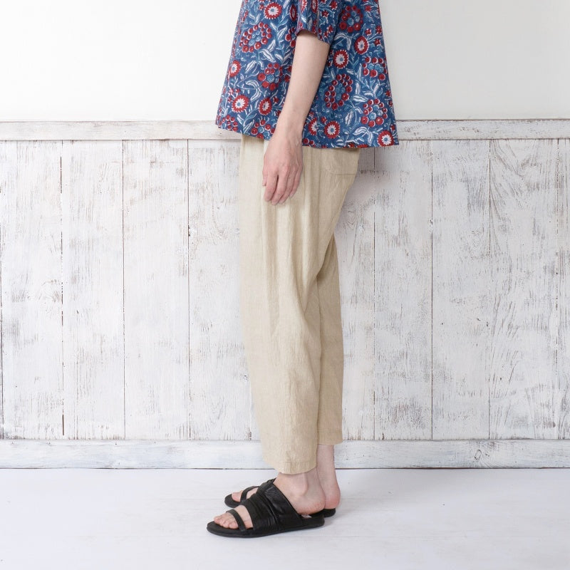 Linen Tapered Pants N