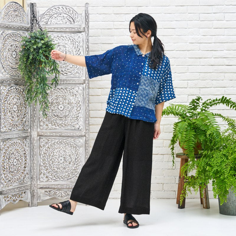 Linen Wide Pants N