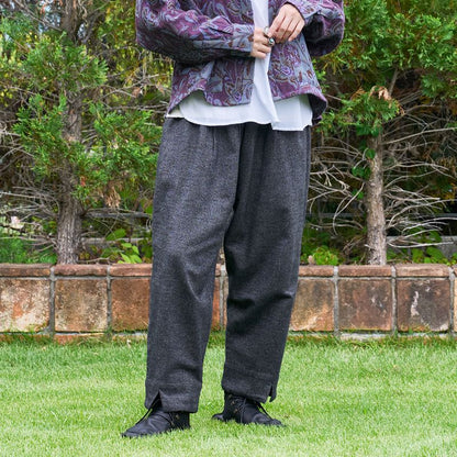 Cotton Melange Tapered Pants