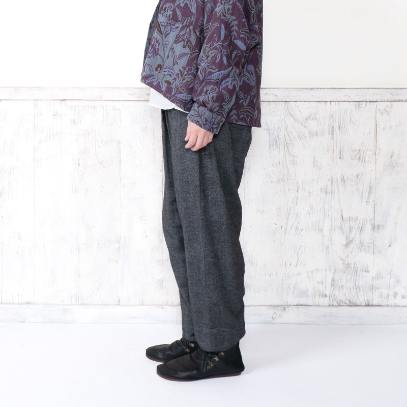 Cotton Melange Tapered Pants