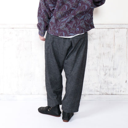 Cotton Melange Tapered Pants