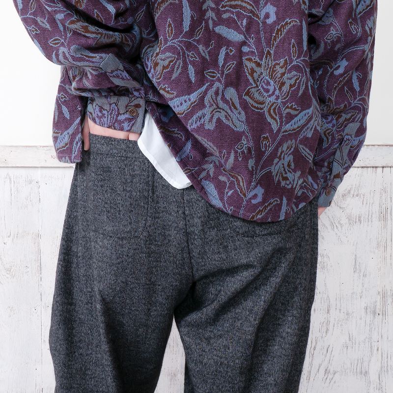 Cotton Melange Tapered Pants