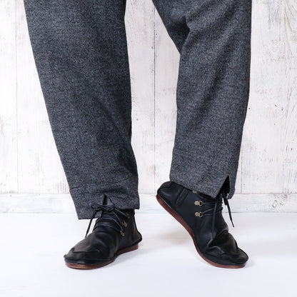 Cotton Melange Tapered Pants