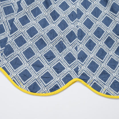 Denim Embroidered Skirt