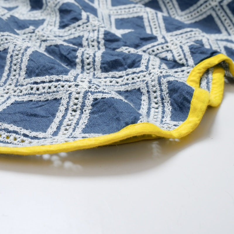 Denim Embroidered Skirt
