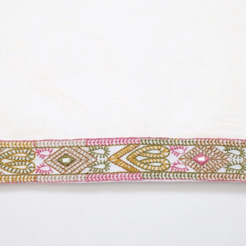 Embroidered Tape Pullover