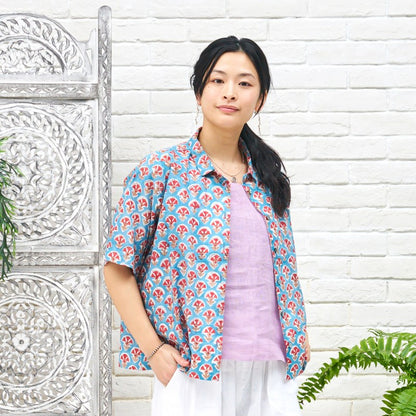 Linen Sleeveless Blouse N