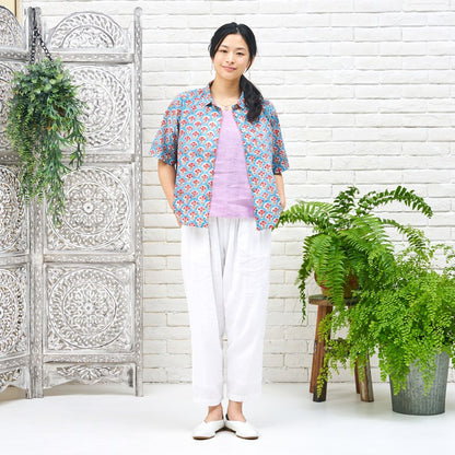 Linen Sleeveless Blouse N