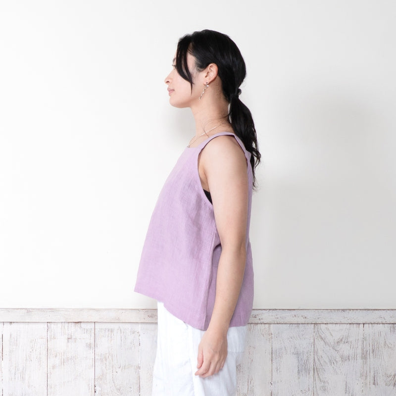 Linen Sleeveless Blouse N