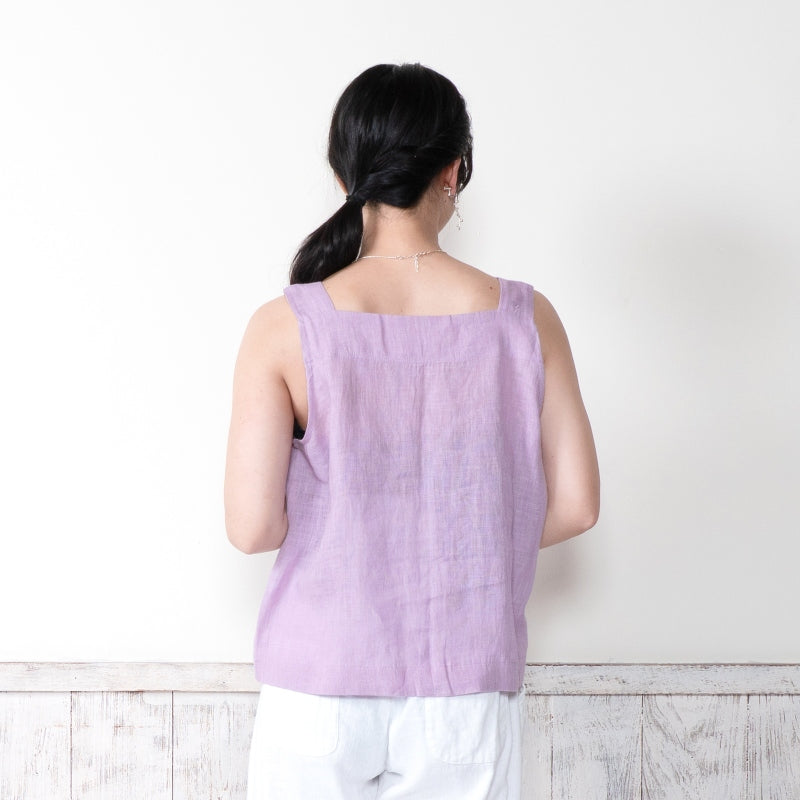 Linen Sleeveless Blouse N