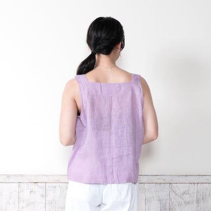 Linen Sleeveless Blouse N