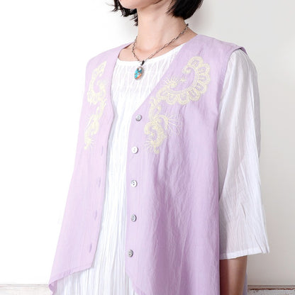Oriental Embroidery Vest