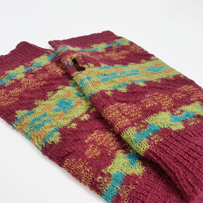 Geometric Border Arm Warmers