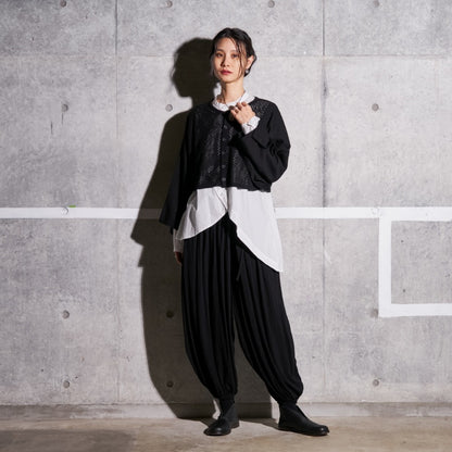 Dot Pattern Knit Cardigan