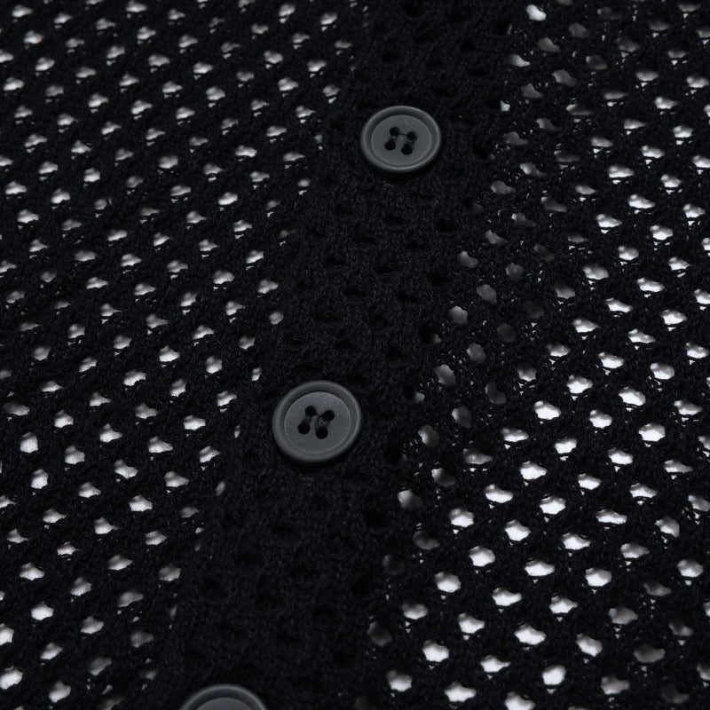 Dot Pattern Knit Cardigan